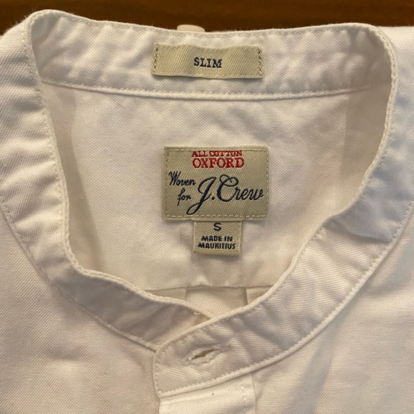 J. Crew Men’s Slim-fit White Oxford Shirt - Picture 2 of 6
